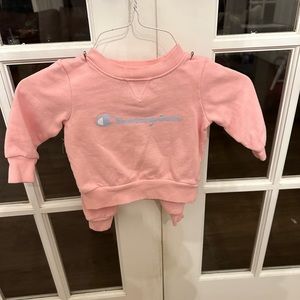 18 month Champion pink sweat shirt and sweat pants matching set